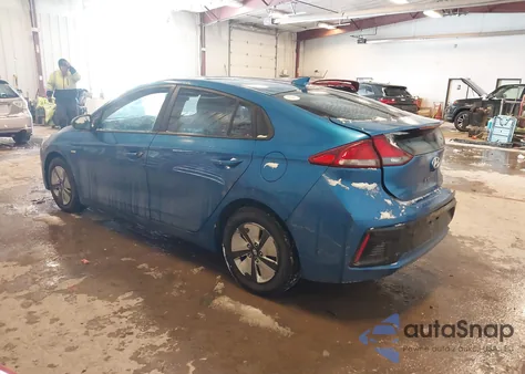 2017 Hyundai Ioniq Hybrid Blue from USA, damaged, VIN KMHC65LC1HU036827